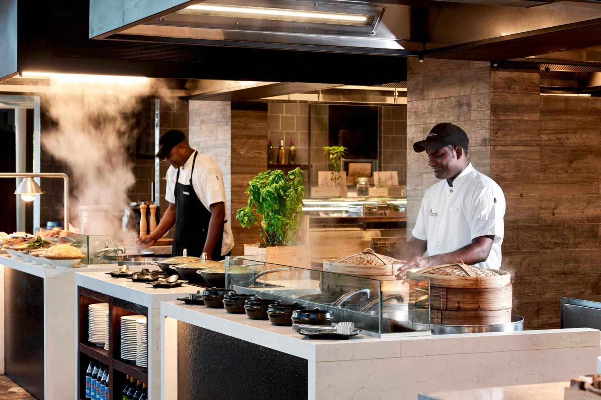 Fiji Marriott Resort Momi Bay Εξωτερικό φωτογραφία A live kitchen on board a cruise ship